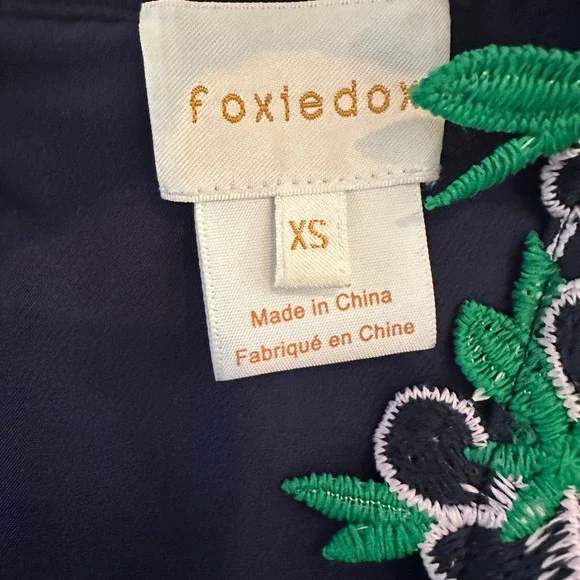 Foxiedox Floral Lace A-Line Maryem Midi Dress Size Extra Small - Picture 7 of 14